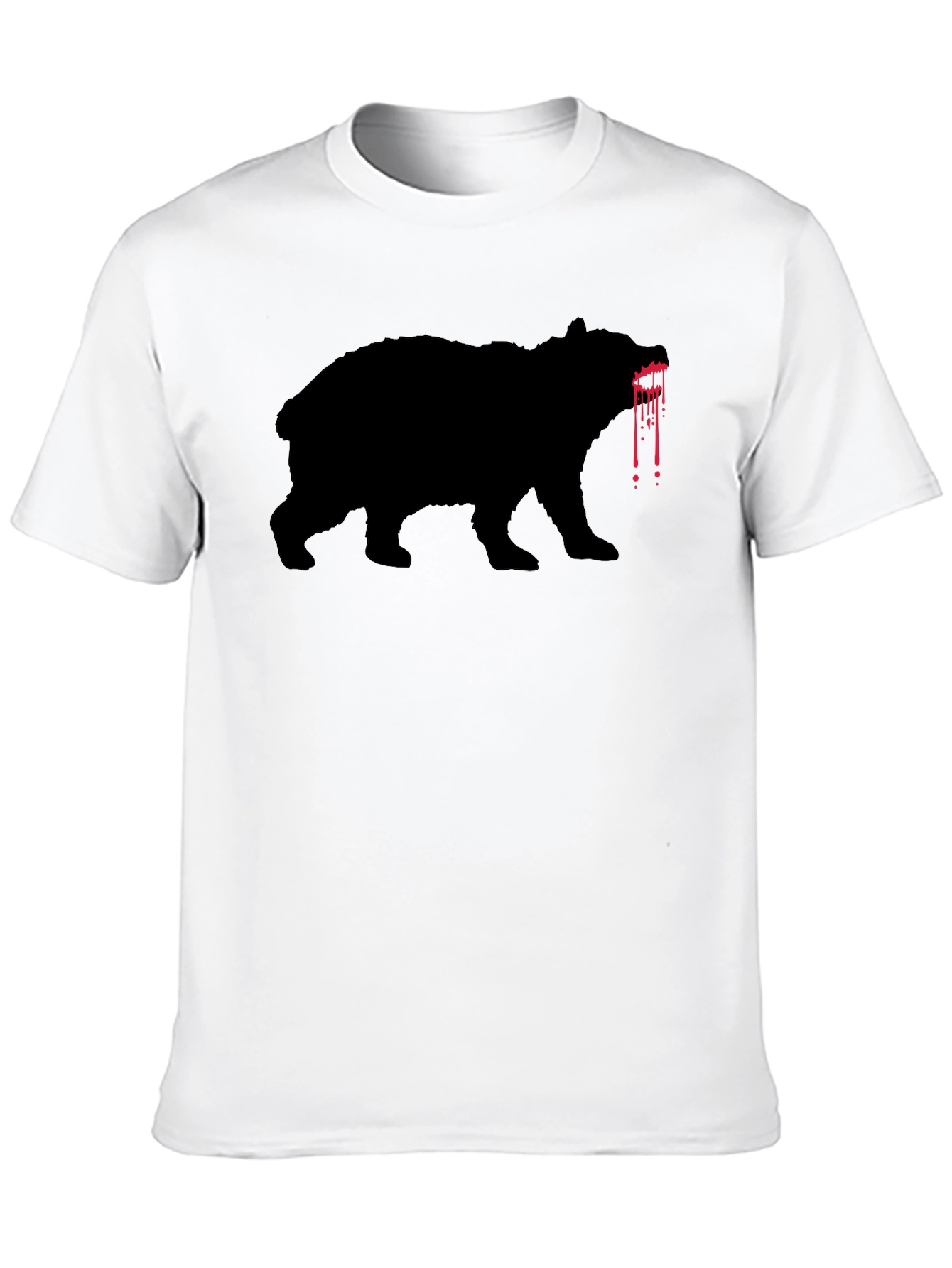 Bloody Bear Graphic Tee - Mens Black T-Shirt