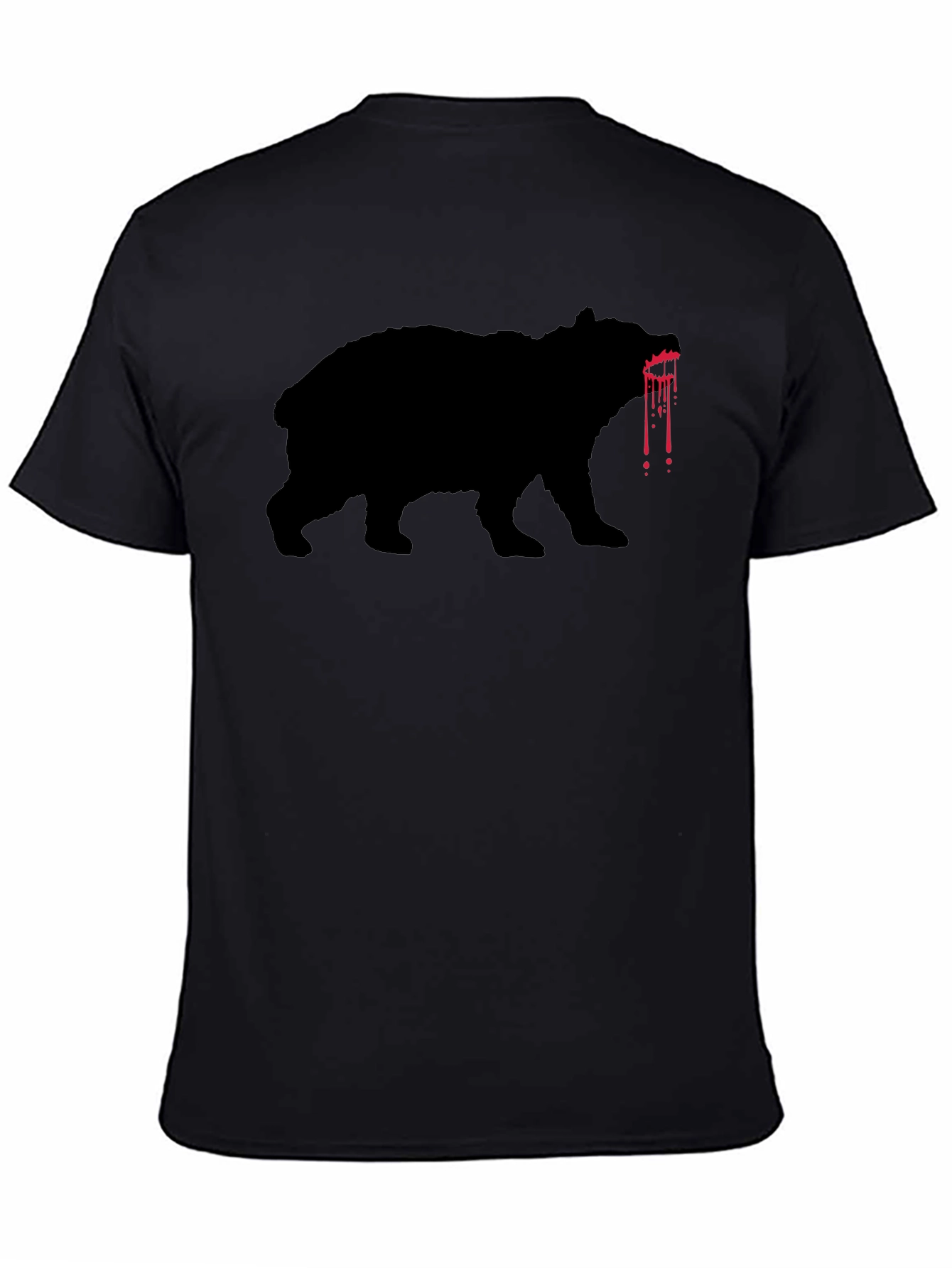 Bloody Bear Graphic Tee - Mens Black T-Shirt