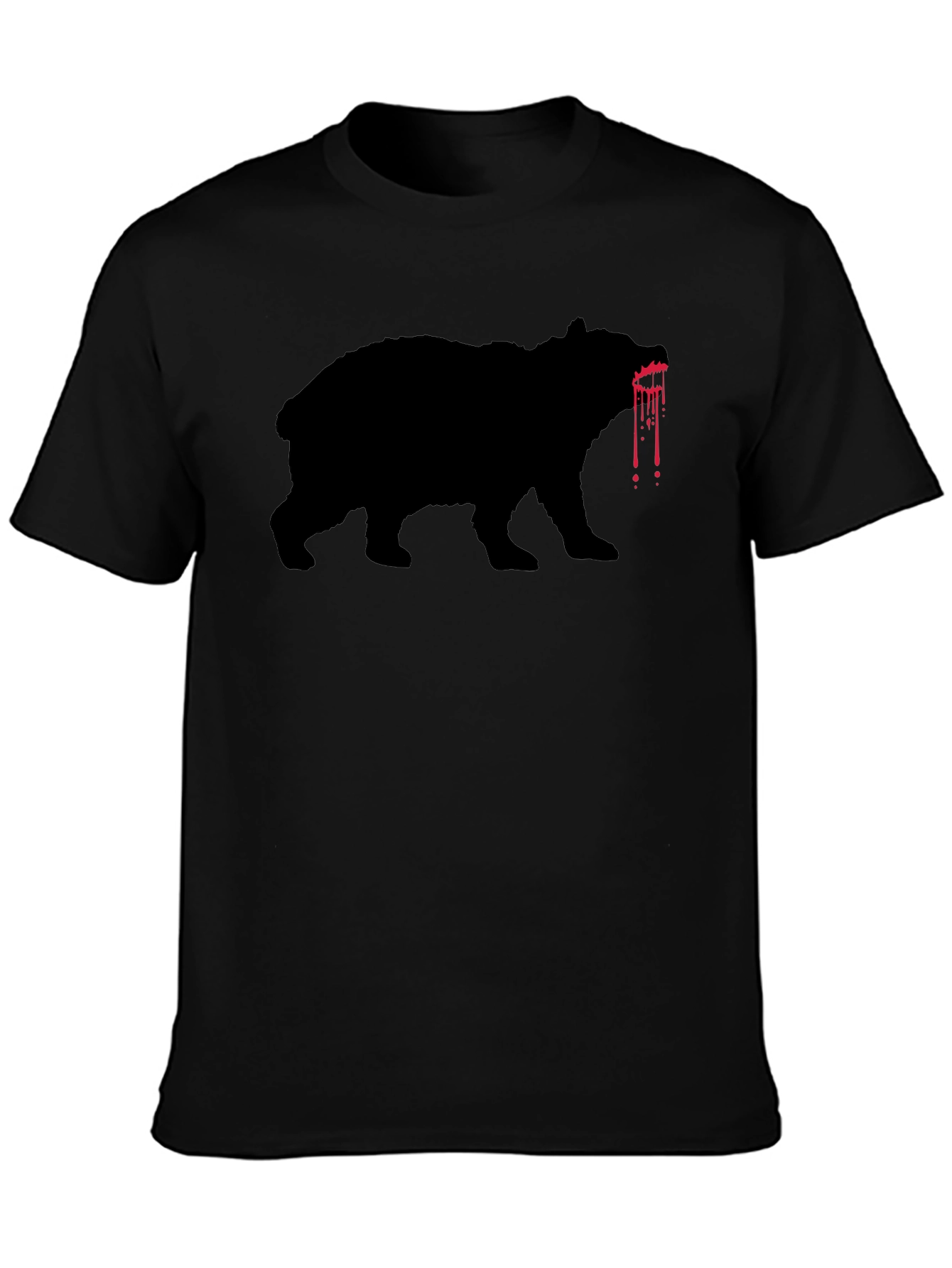 Bloody Bear Graphic Tee - Mens Black T-Shirt