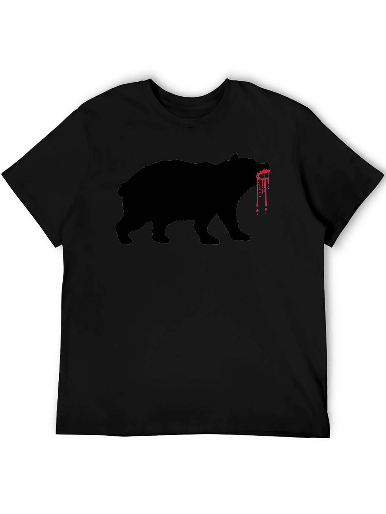 Bloody Bear Graphic Tee - Mens Black T-Shirt