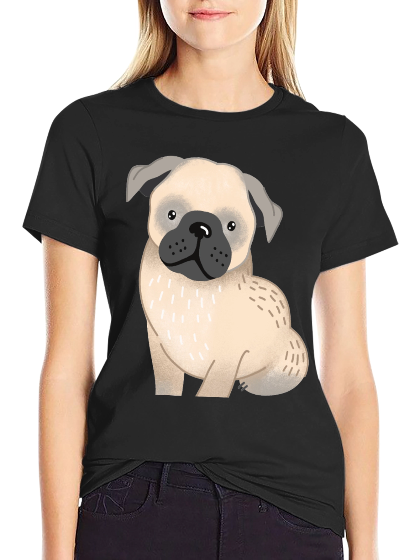 Pug Dog Graphic T-Shirt - Unisex Cotton Tee