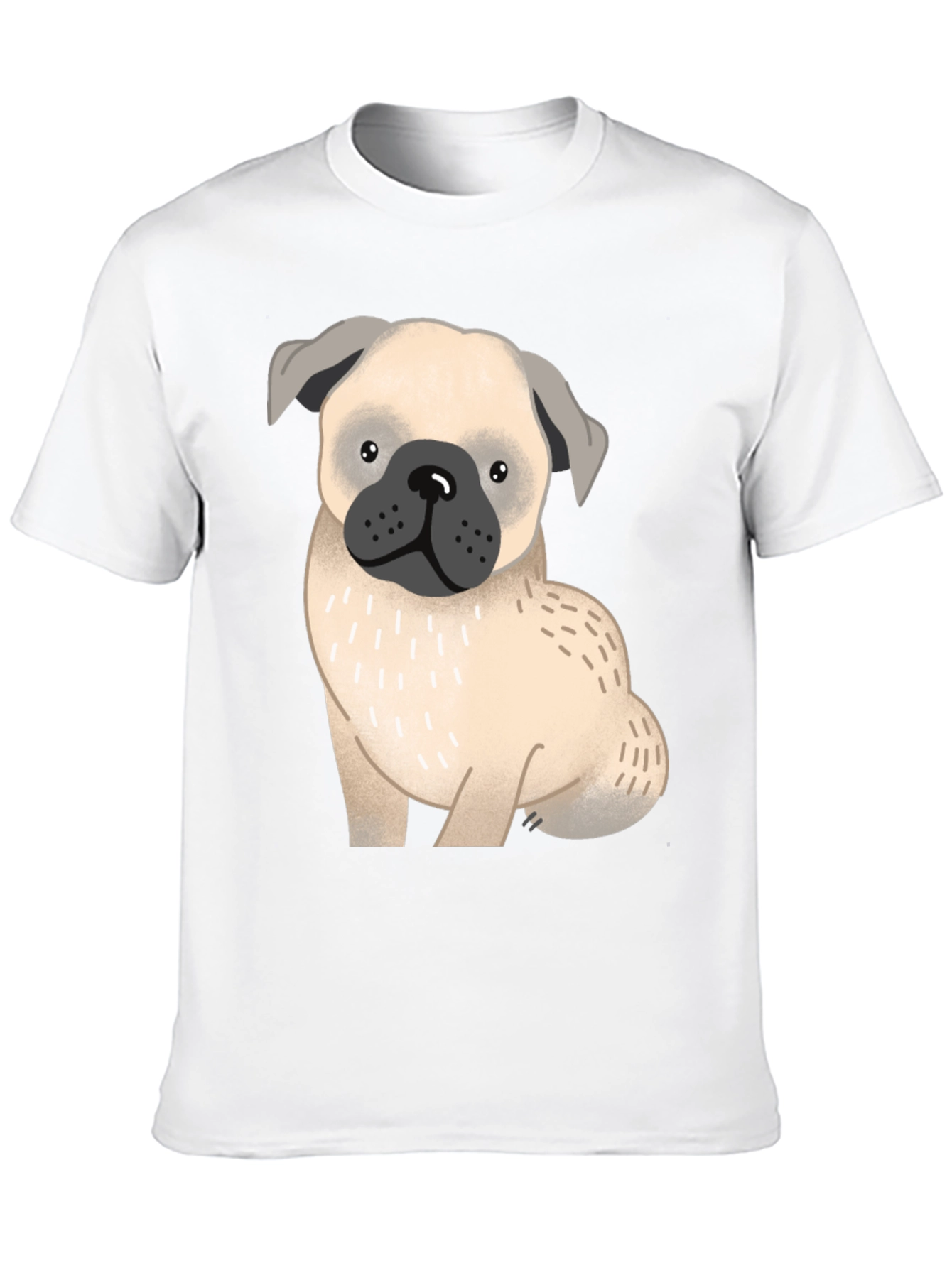 Pug Dog Graphic T-Shirt - Unisex Cotton Tee
