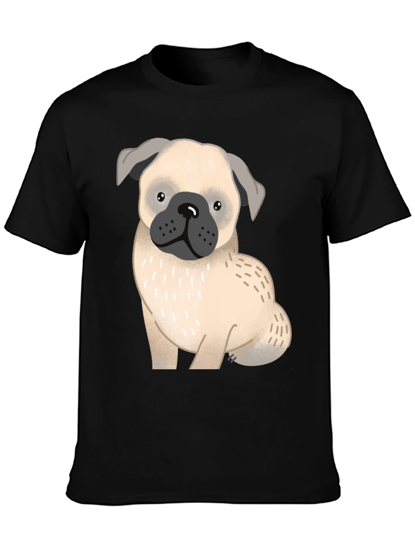Pug Dog Graphic T-Shirt - Unisex Cotton Tee