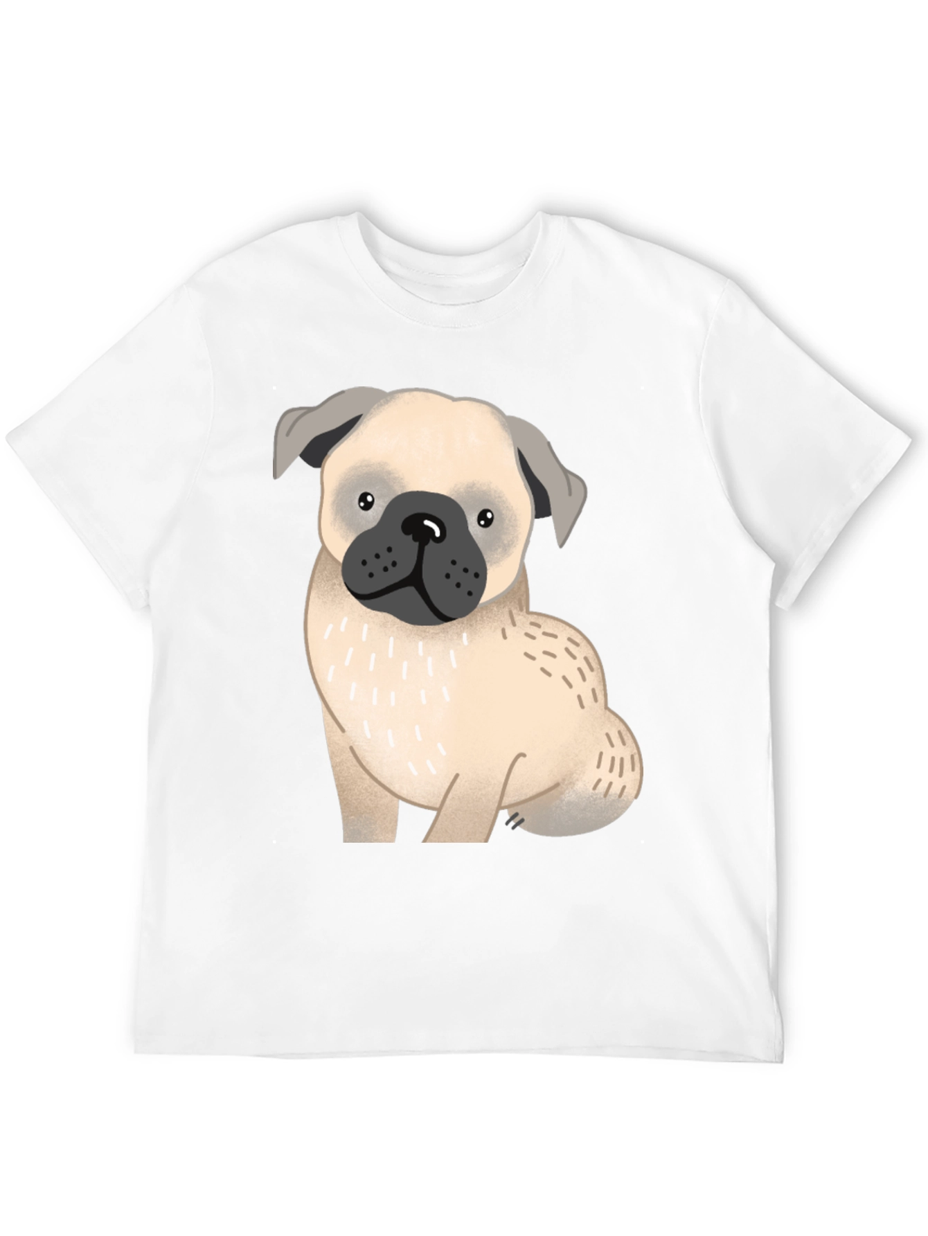 Pug Dog Graphic T-Shirt - Unisex Cotton Tee