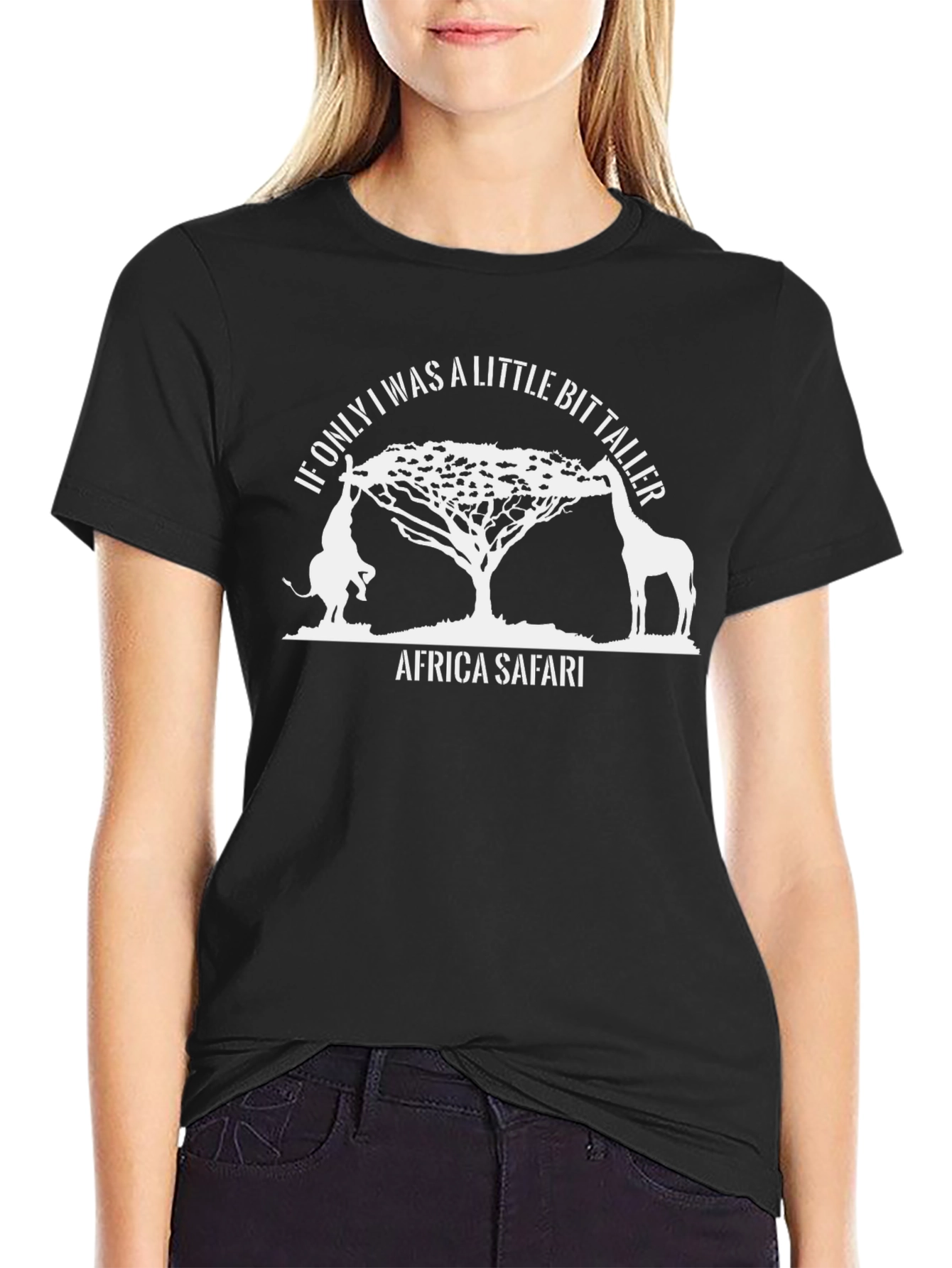 Africa Safari Giraffe Graphic T-Shirt