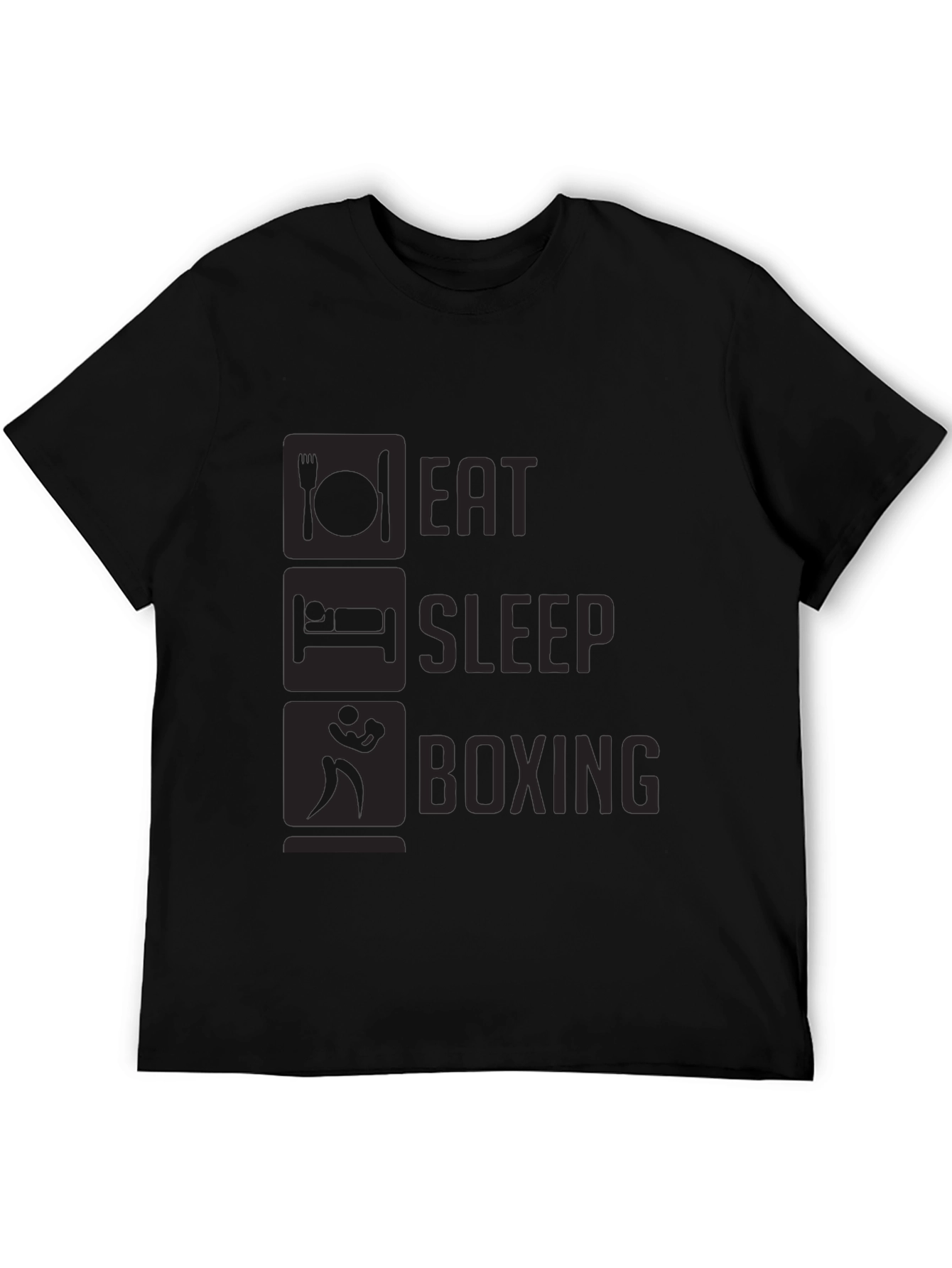 Eat Sleep Boxing T-Shirt - Black