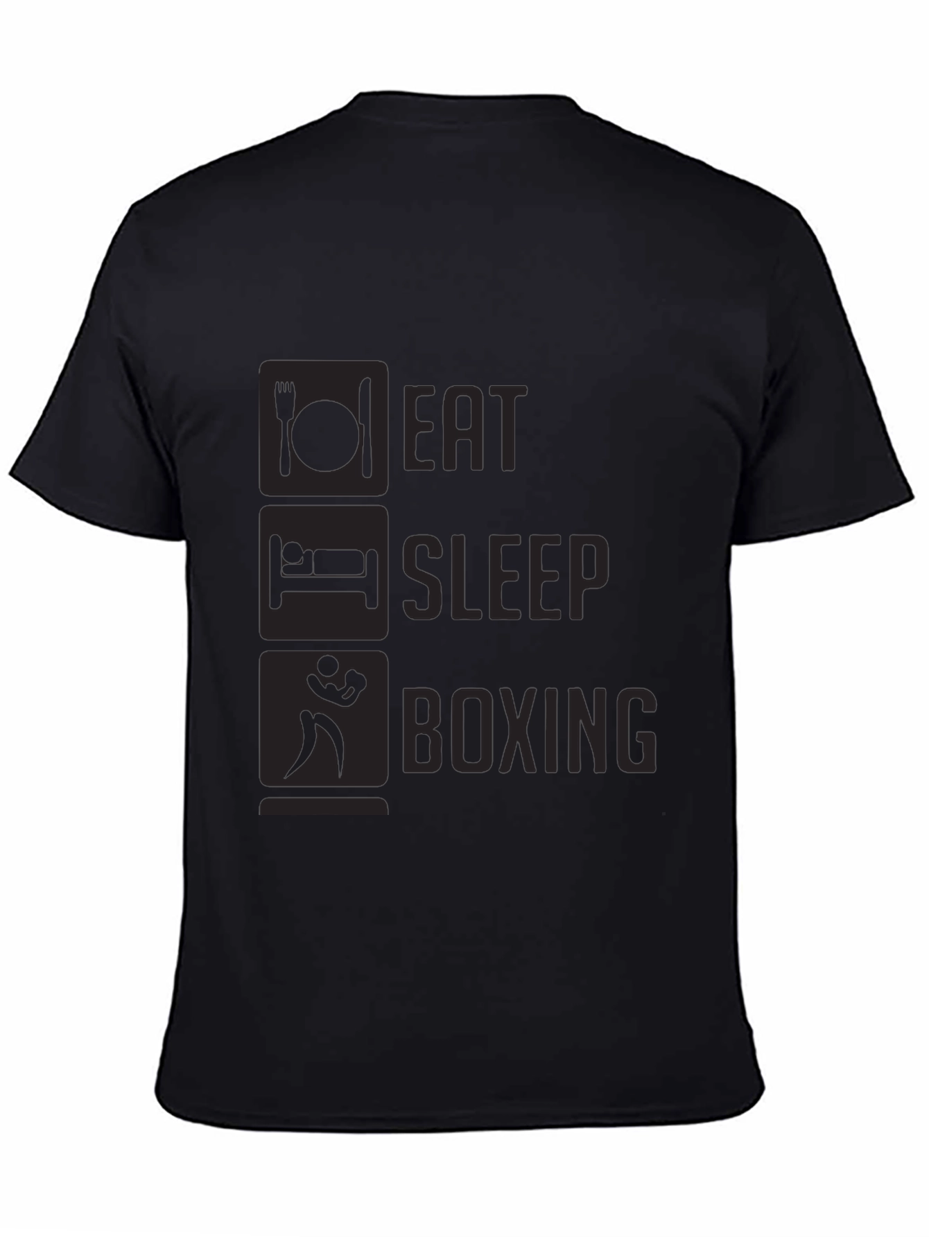 Eat Sleep Boxing T-Shirt - Black