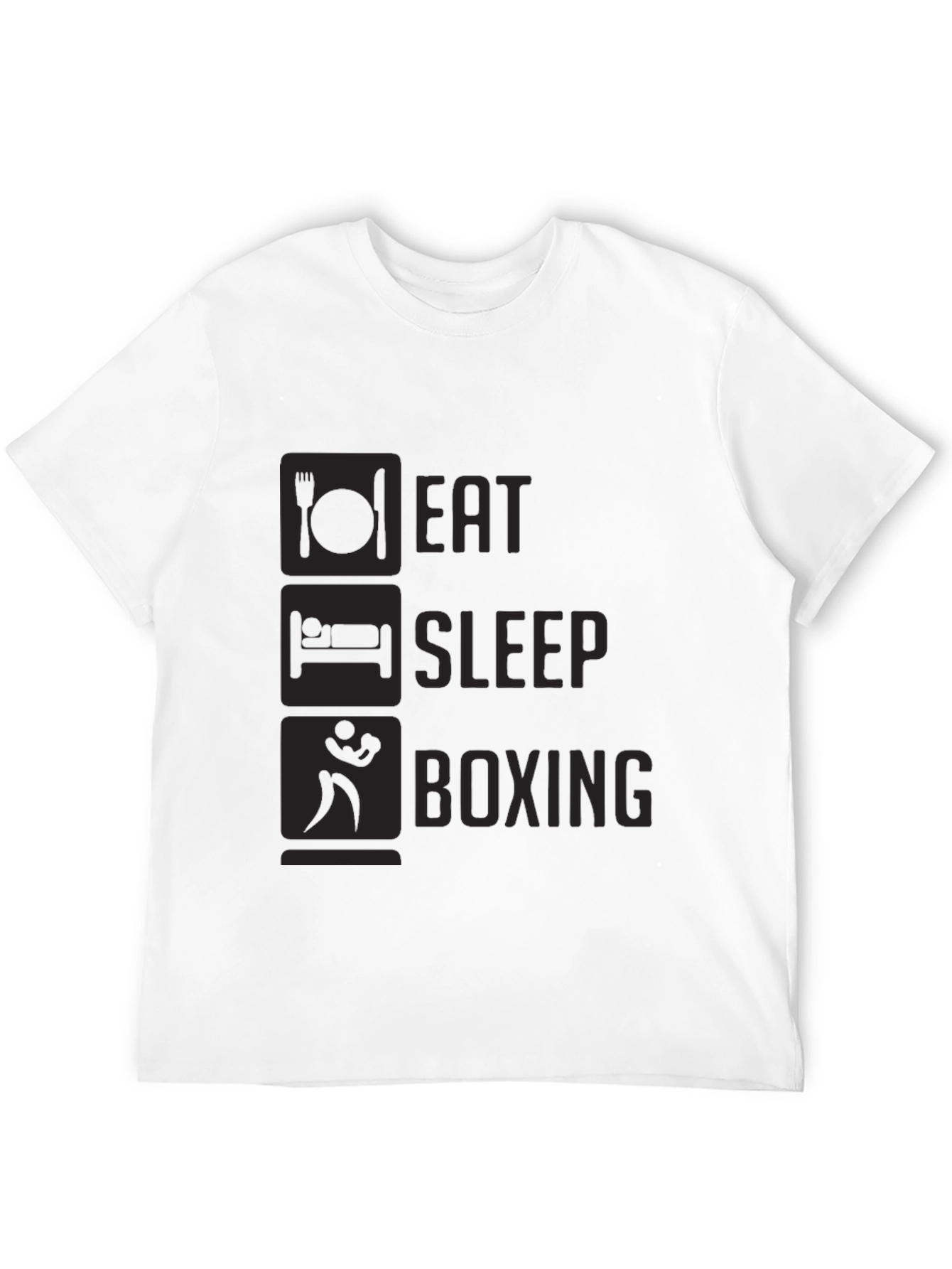 Eat Sleep Boxing T-Shirt - Black