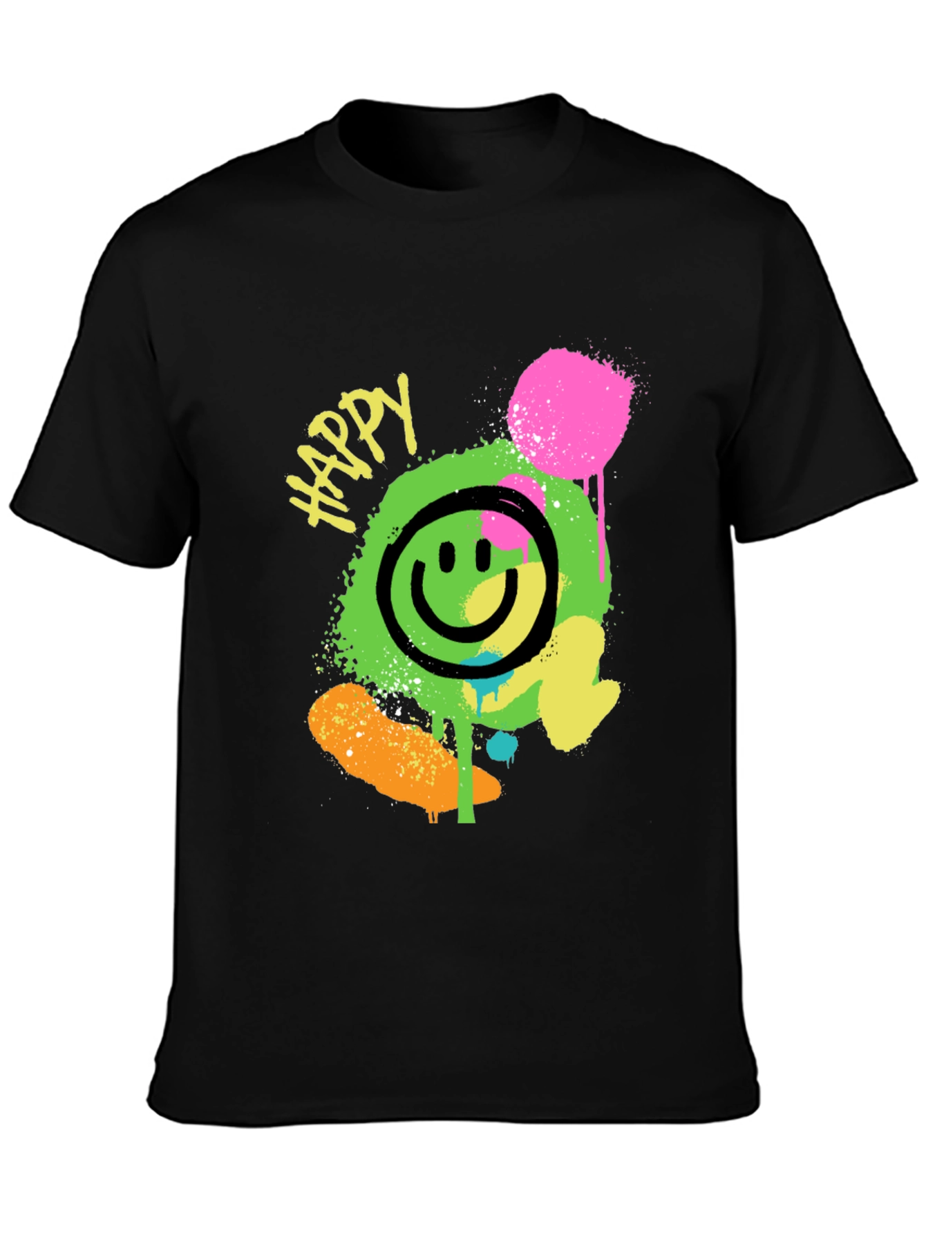 Happy Smiley Face Graphic Tee
