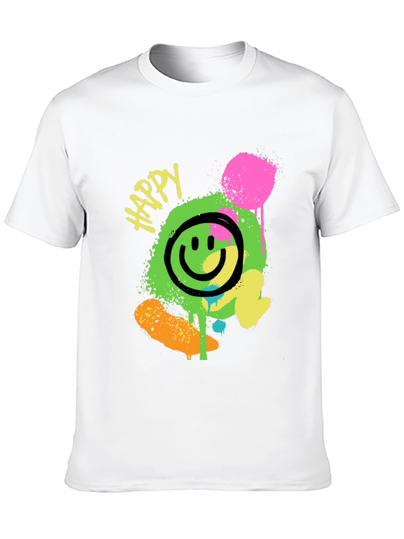 Happy Smiley Face Graphic Tee