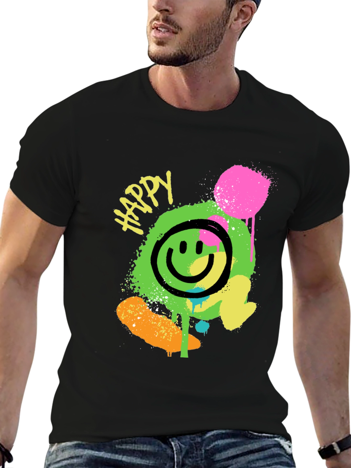 Happy Smiley Face Graphic Tee