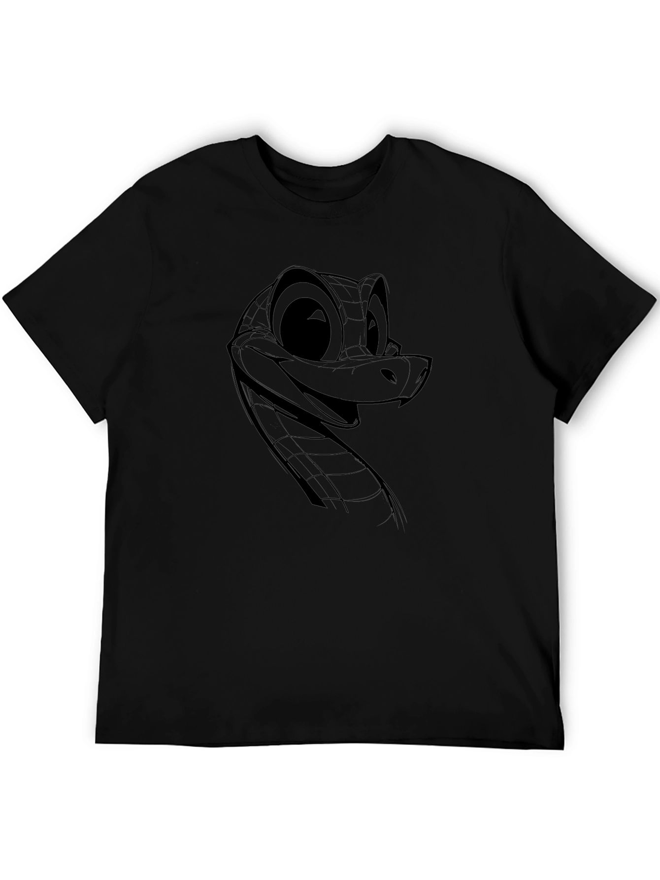 Cartoon Snake Graphic T-Shirt