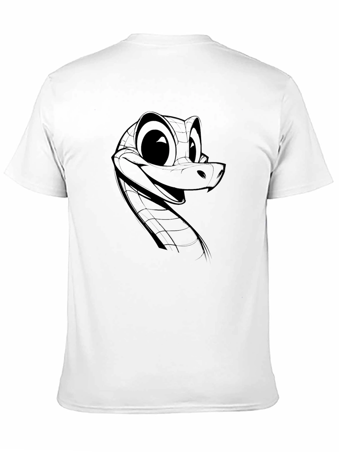 Cartoon Snake Graphic T-Shirt