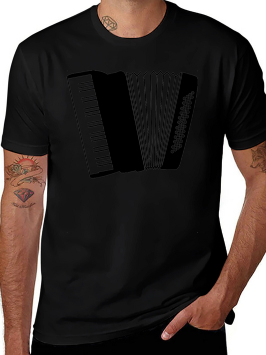 Accordion Graphic Tee - Stylish Musical Instrument Shirt