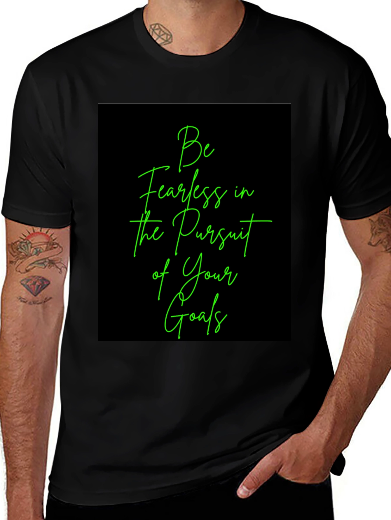 Fearless Pursuit Graphic Tee - Motivational T-Shirt