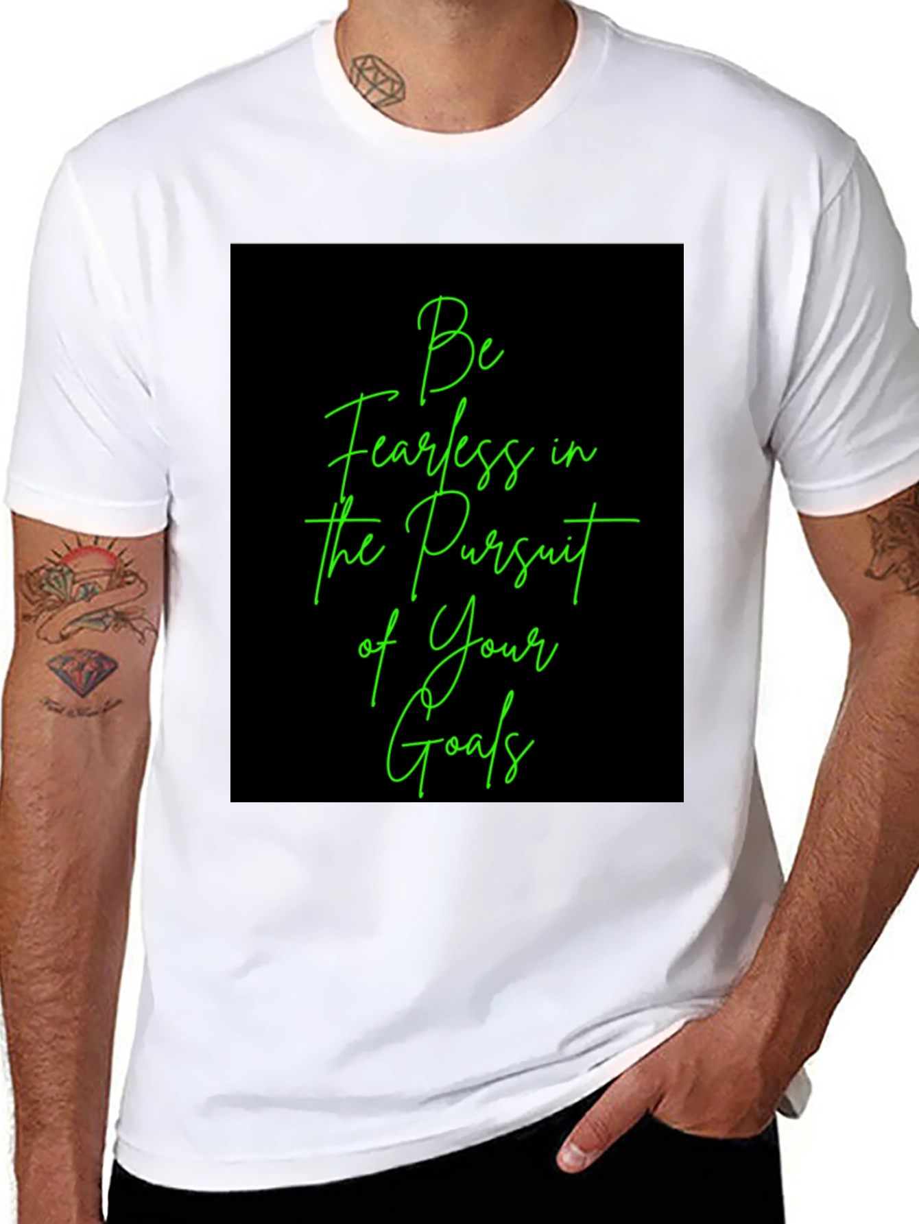 Fearless Pursuit Graphic Tee - Motivational T-Shirt