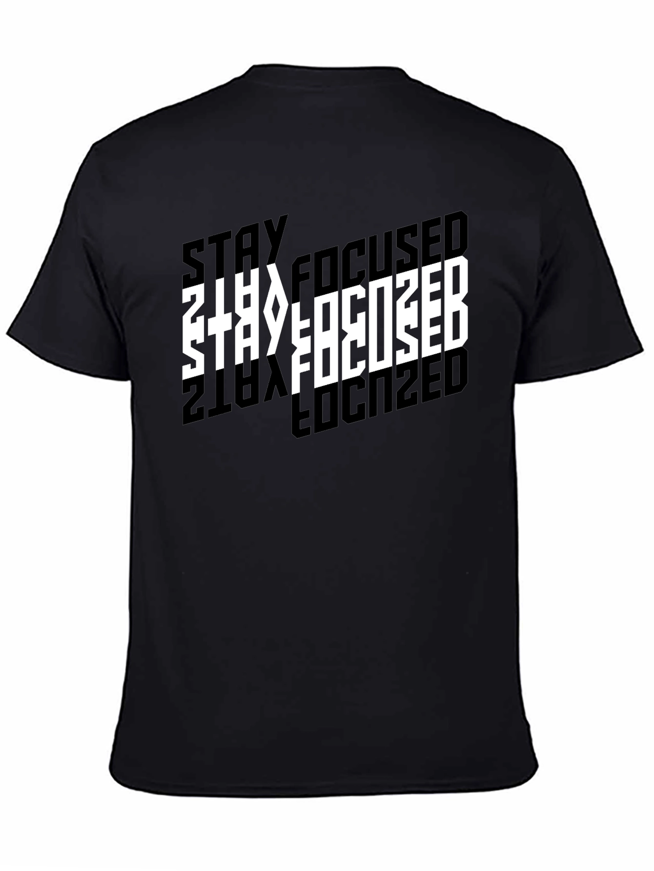 Stay Focused Black T-Shirt