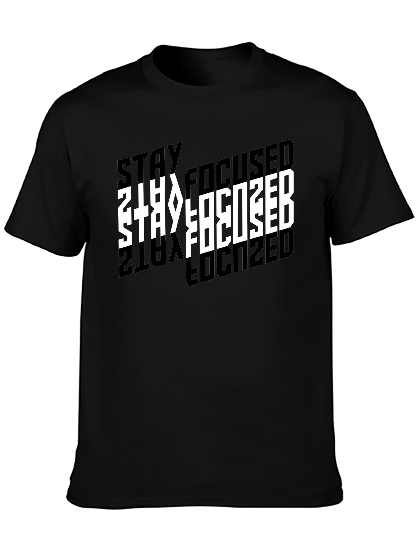 Stay Focused Black T-Shirt