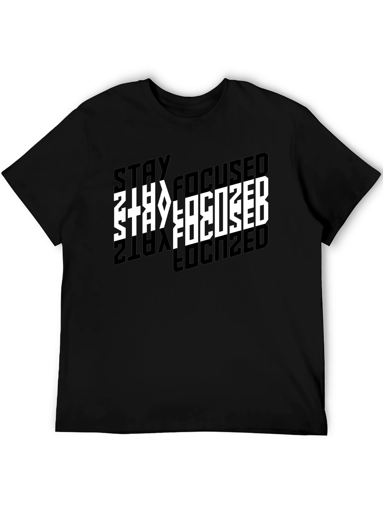 Stay Focused Black T-Shirt