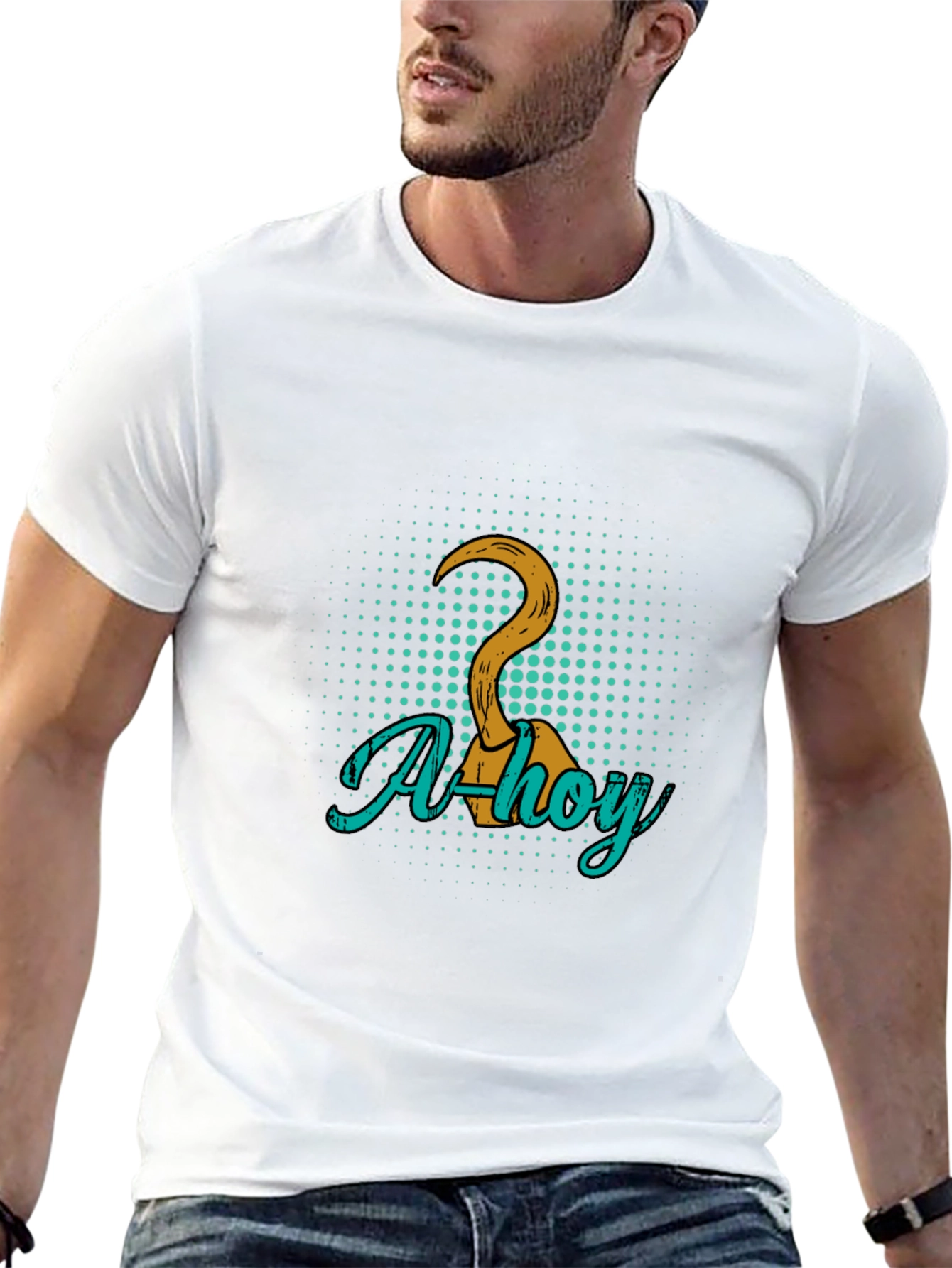 Ahoy Pirate Hook Graphic Tee
