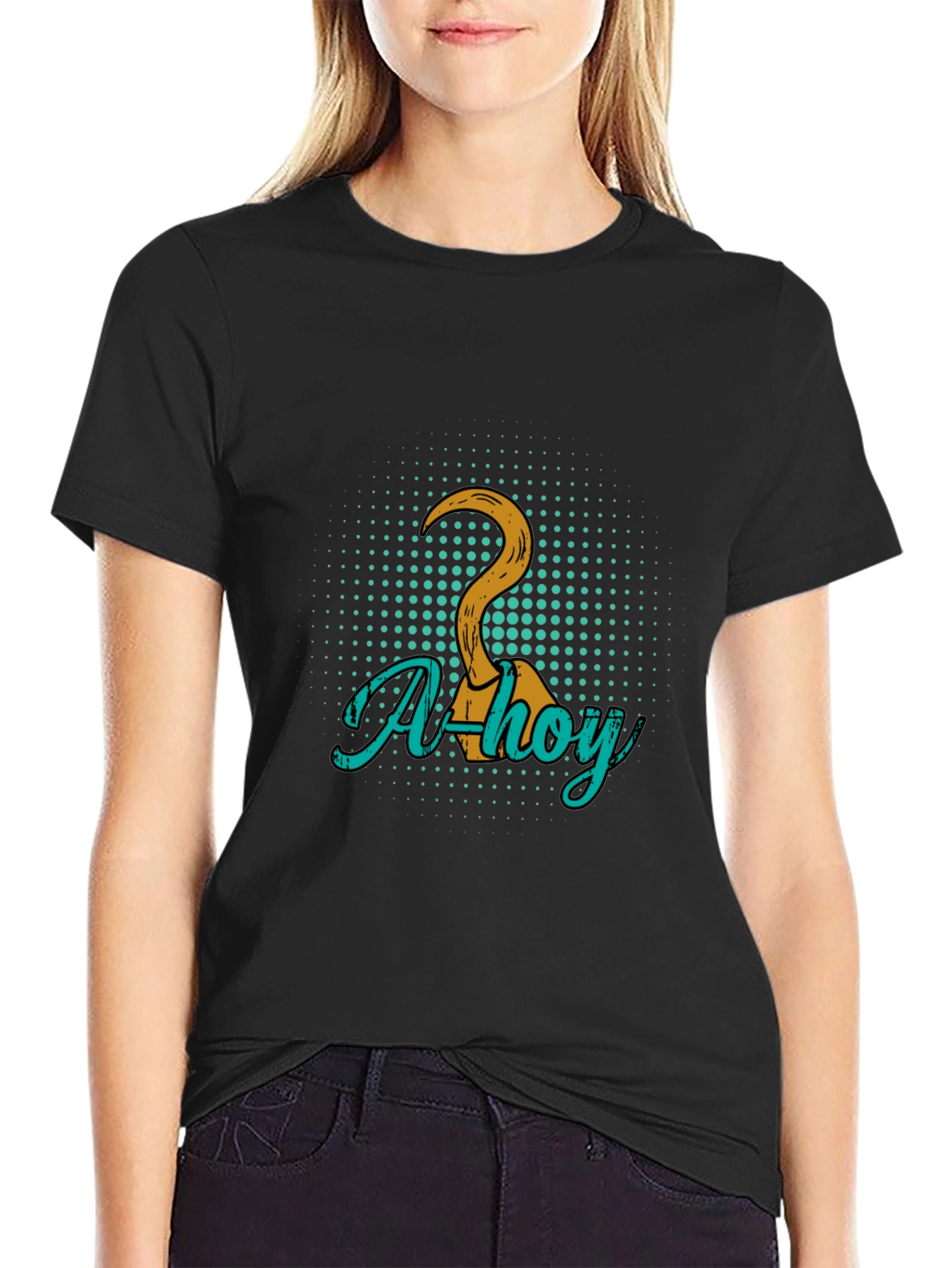 Ahoy Pirate Hook Graphic Tee