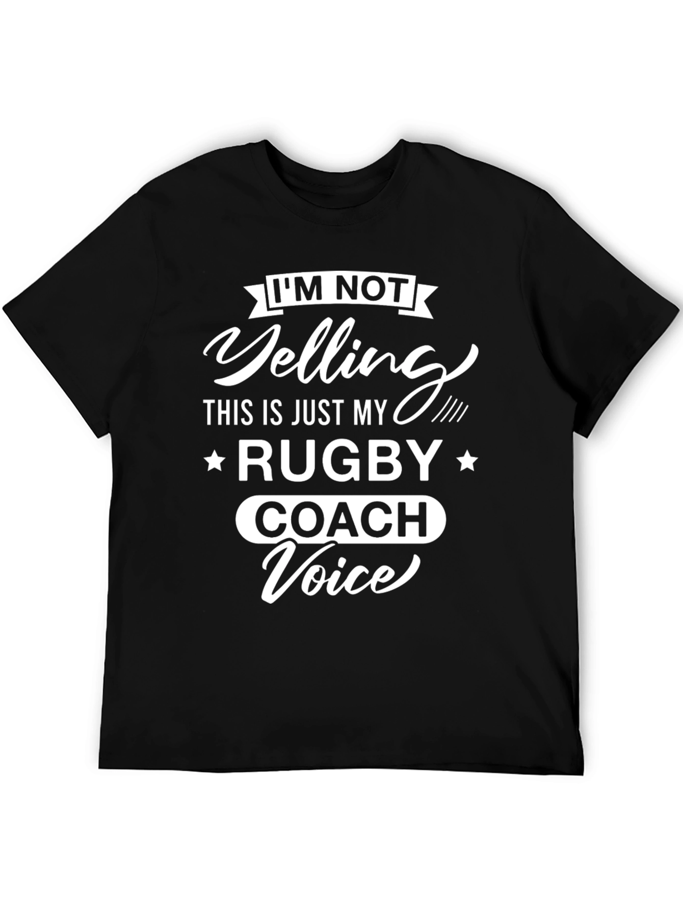 Rugby Coach Voice T-Shirt - Funny Sports Tee