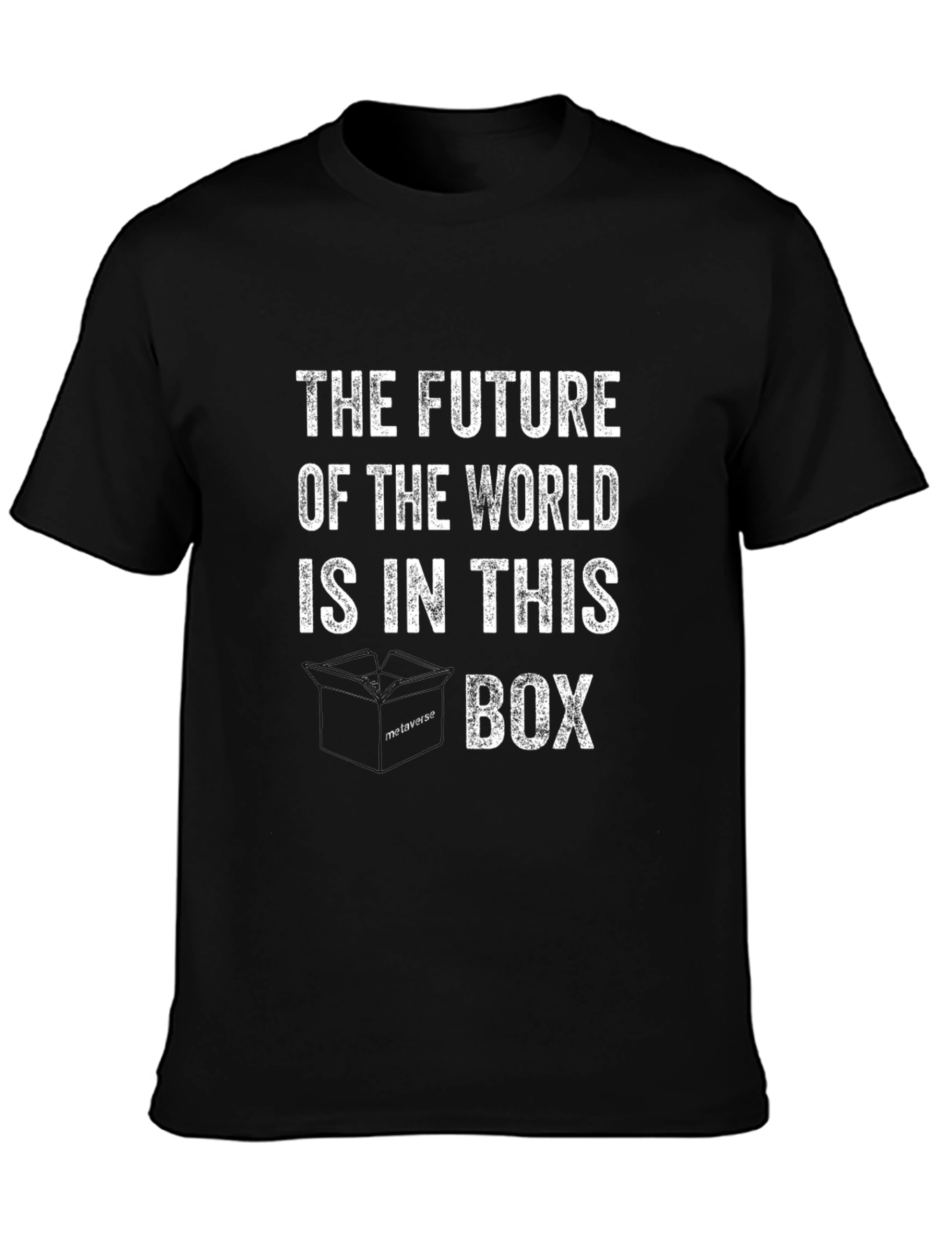 Future World Metaverse Box Graphic T-Shirt