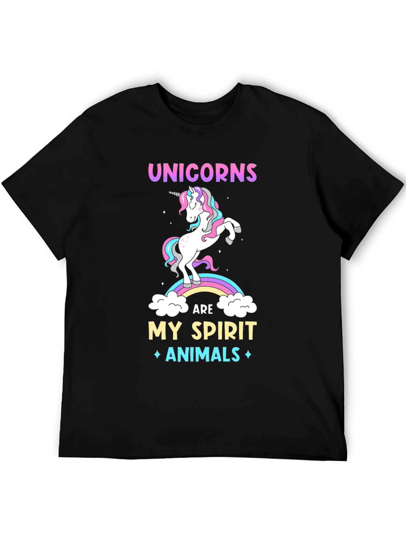 Unicorn Spirit Animal Graphic T-Shirt