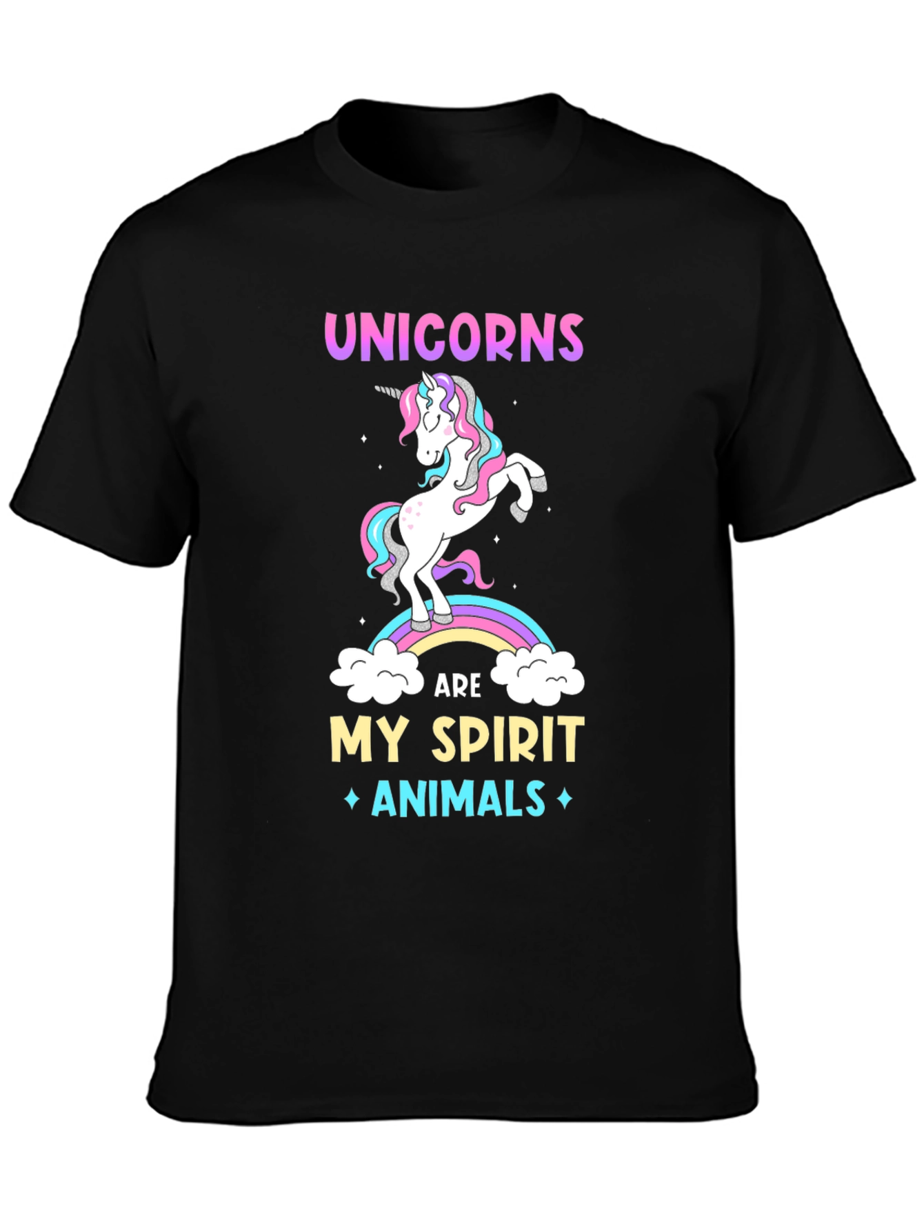 Unicorn Spirit Animal Graphic T-Shirt