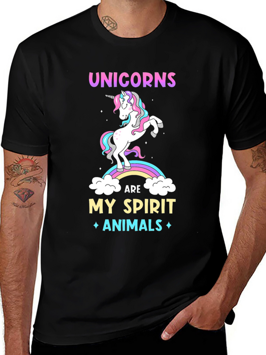 Unicorn Spirit Animal Graphic T-Shirt