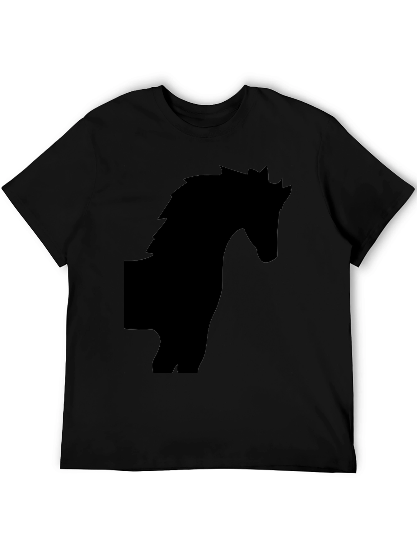 Black Horse Silhouette T-Shirt