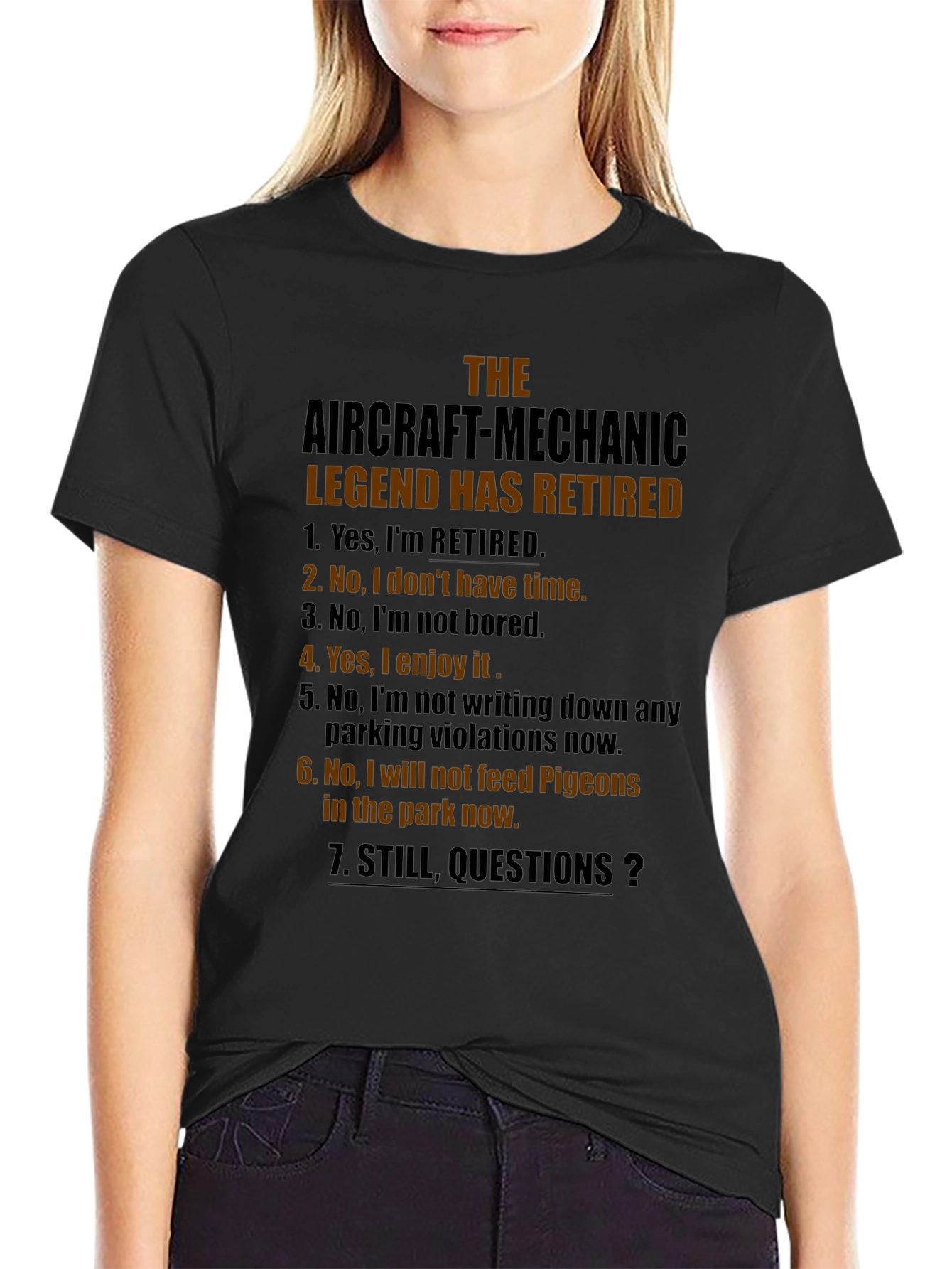 Retired Aircraft Mechanic Legend T-Shirt