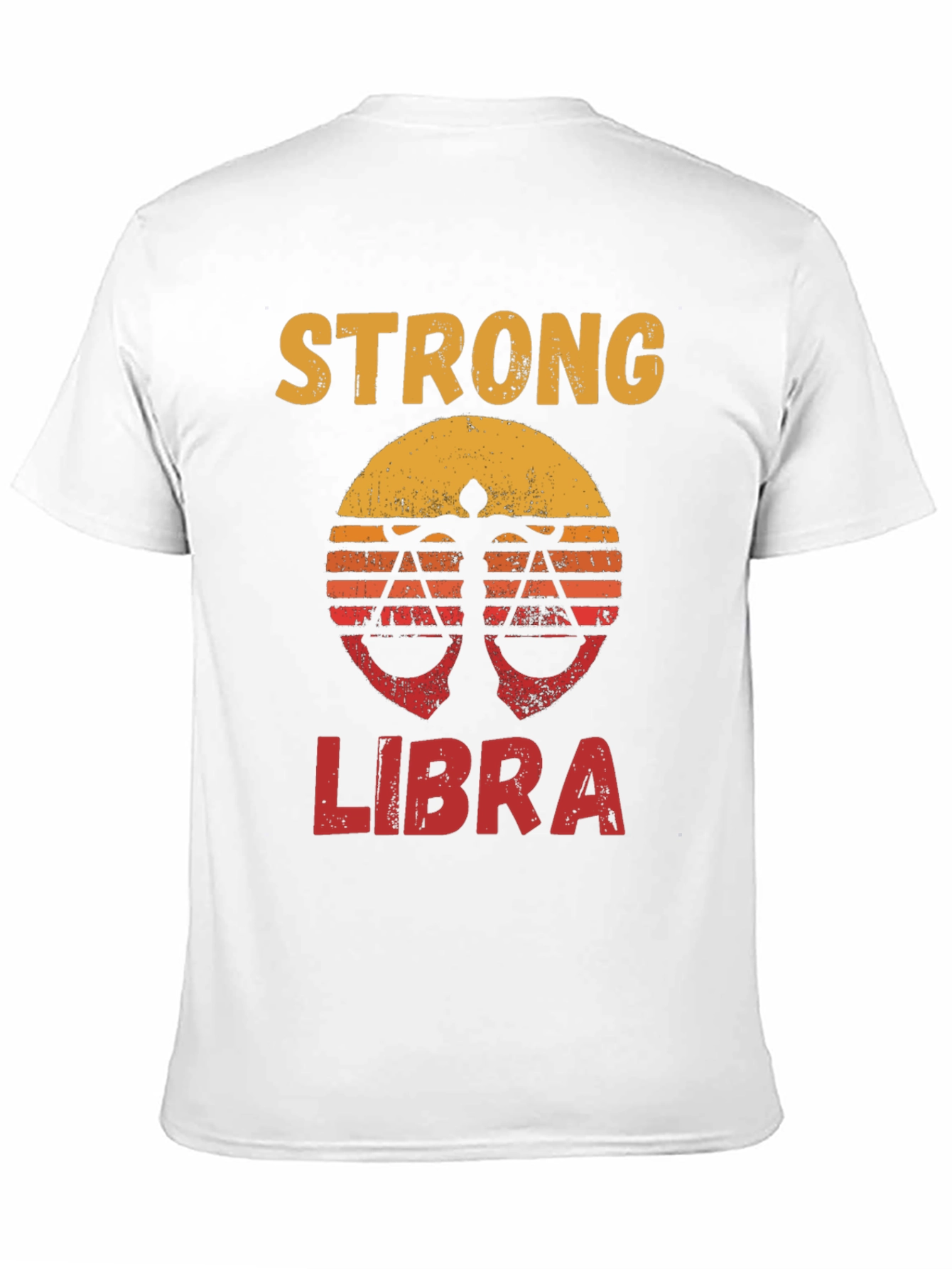 Strong Libra Zodiac T-Shirt - Black Tee