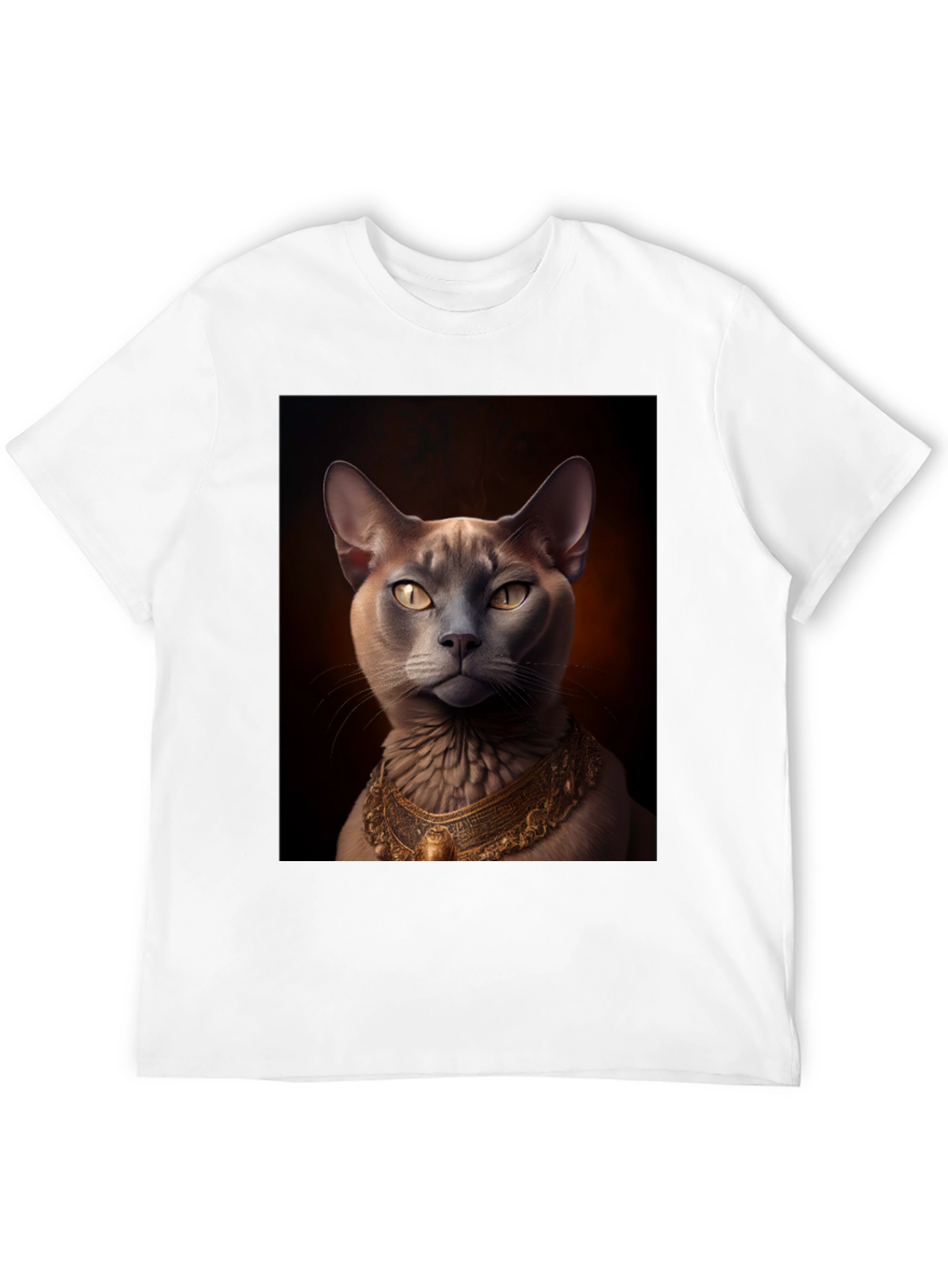 Royal Cat Graphic Tee - Black T-Shirt
