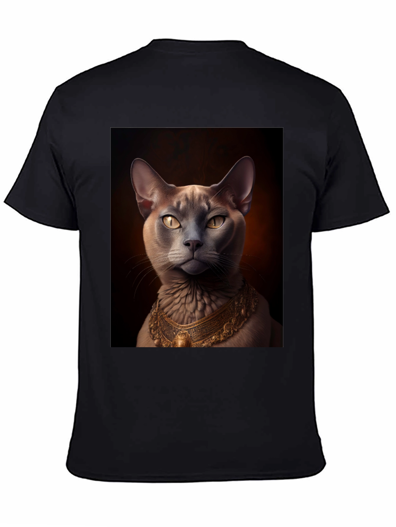 Royal Cat Graphic Tee - Black T-Shirt