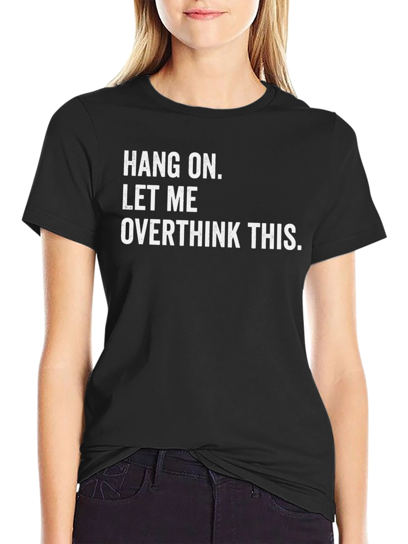 Overthink This Black Graphic Tee