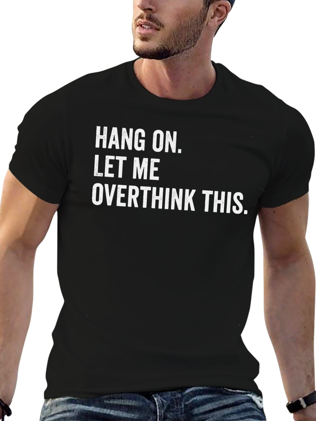 Overthink This Black Graphic Tee