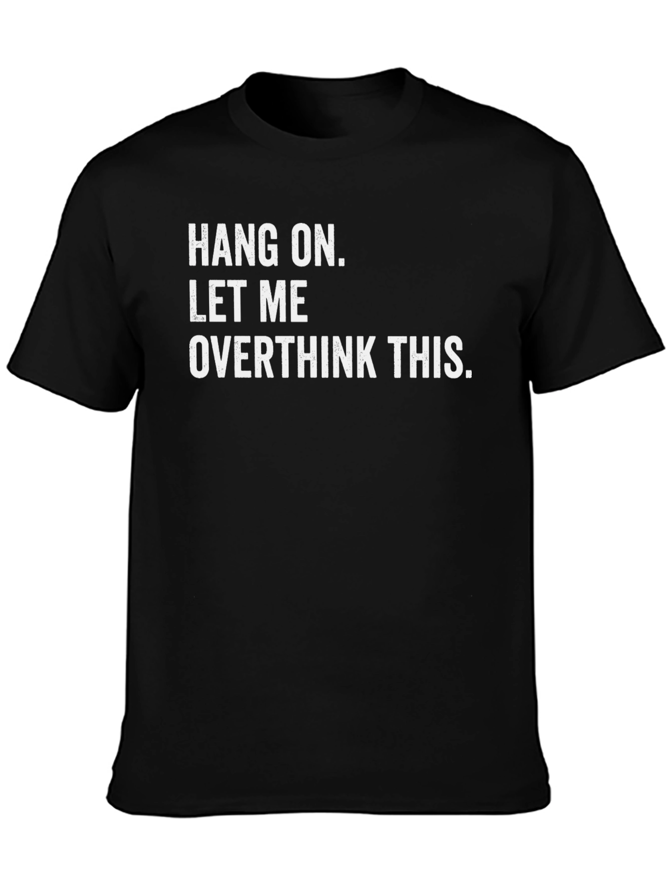 Overthink This Black Graphic Tee