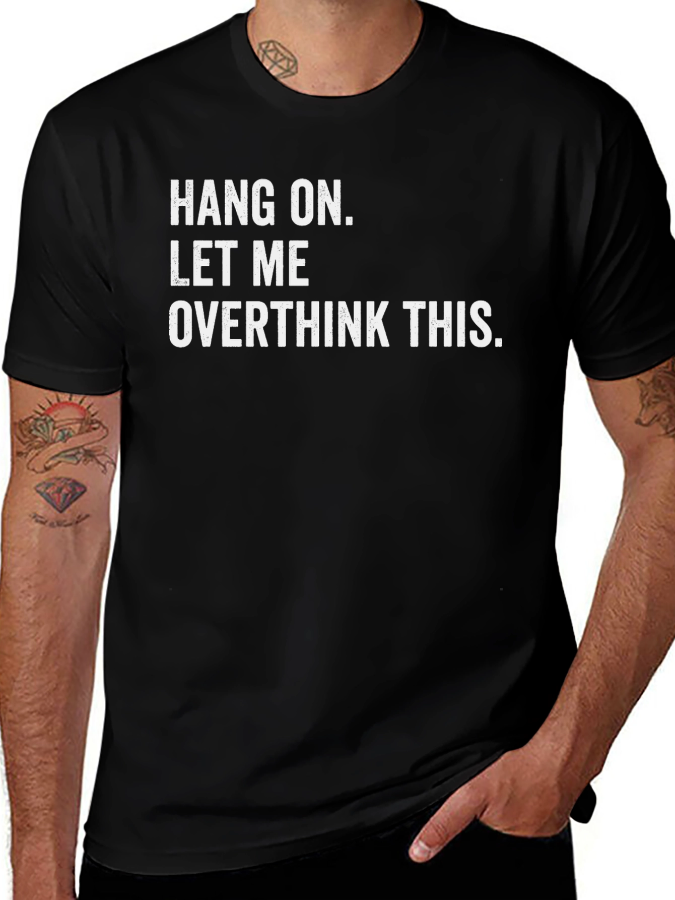 Overthink This Black Graphic Tee