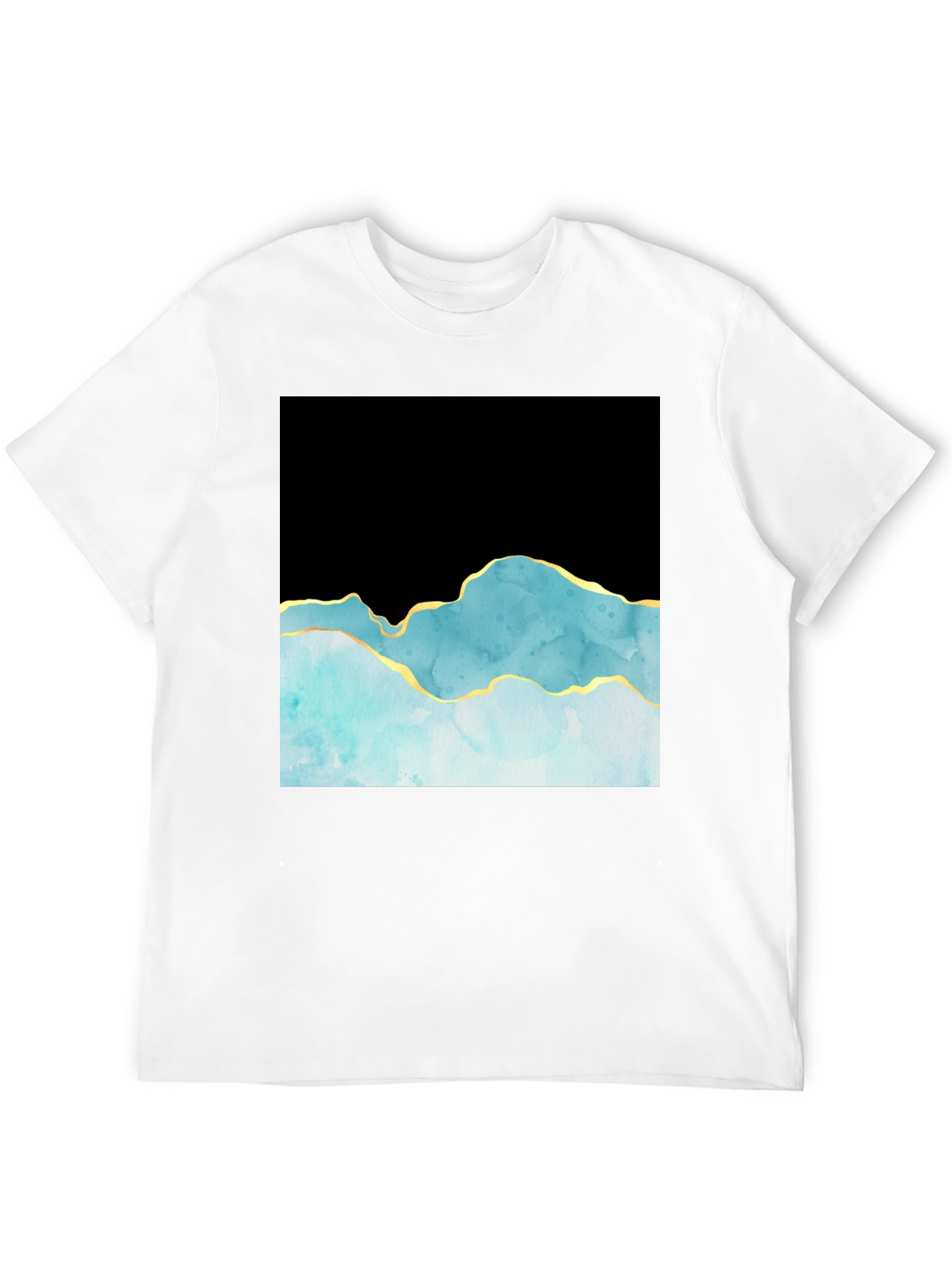Abstract Mountain T-Shirt - Black