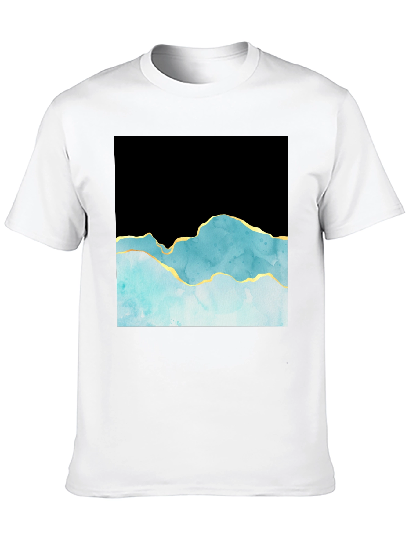 Abstract Mountain T-Shirt - Black