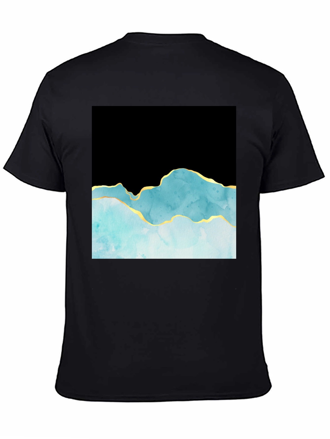 Abstract Mountain T-Shirt - Black