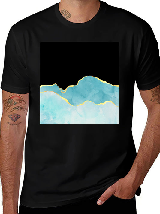 Abstract Mountain T-Shirt - Black
