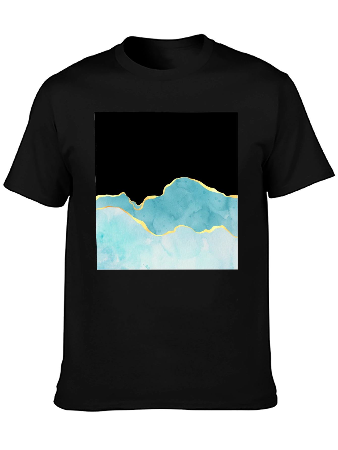 Abstract Mountain T-Shirt - Black