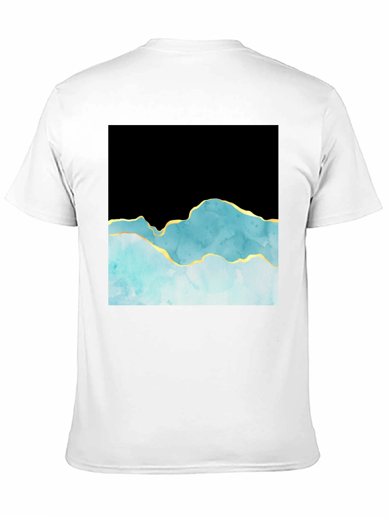 Abstract Mountain T-Shirt - Black