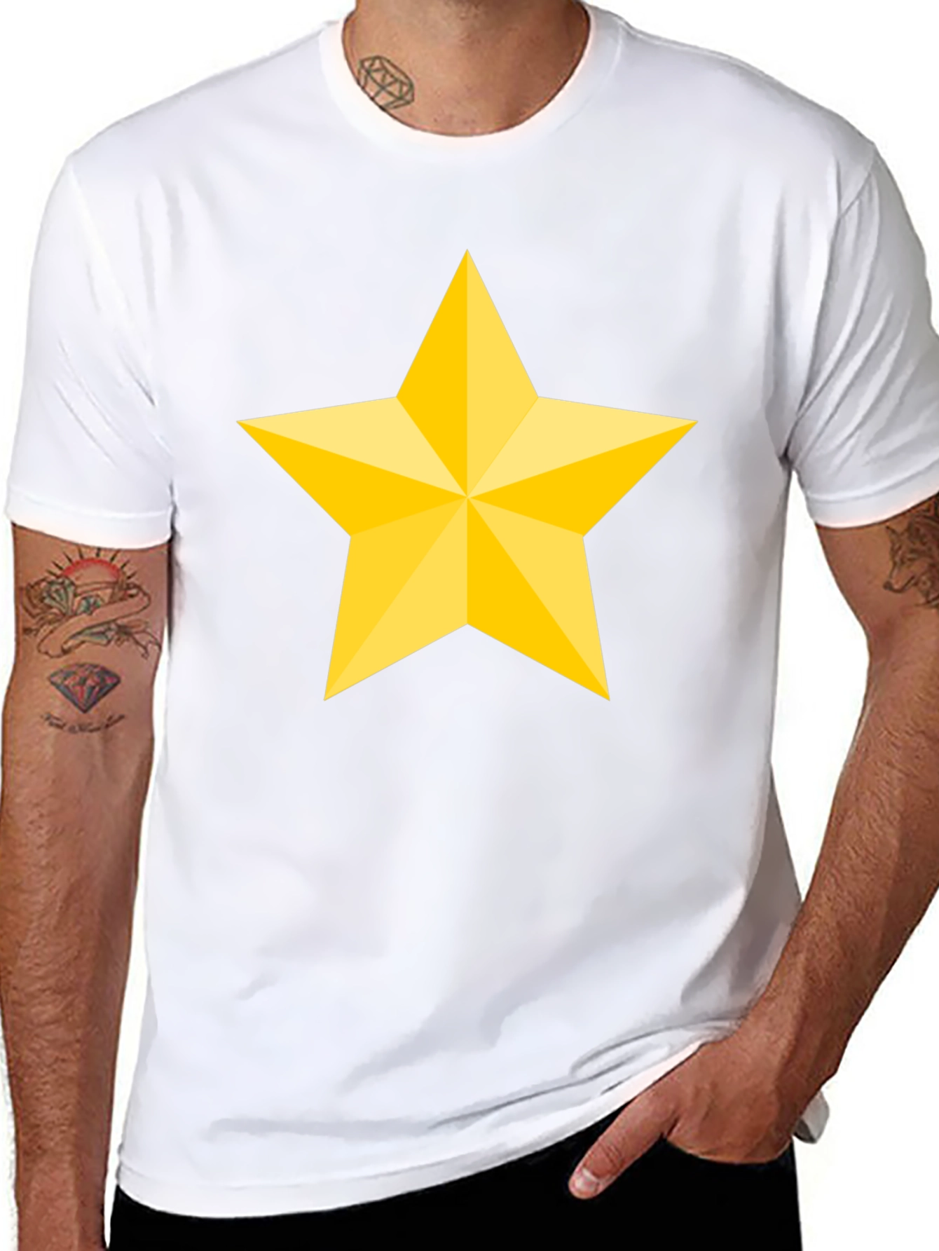 Bold Star Graphic Black T-Shirt