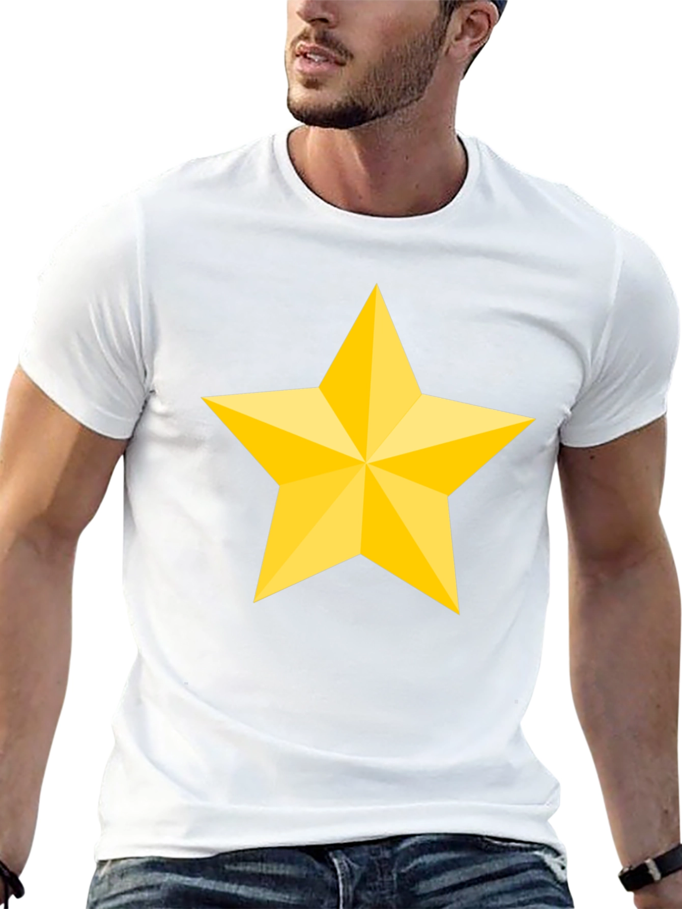 Bold Star Graphic Black T-Shirt