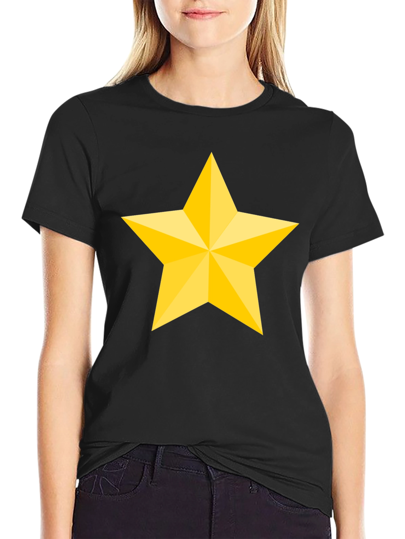 Bold Star Graphic Black T-Shirt