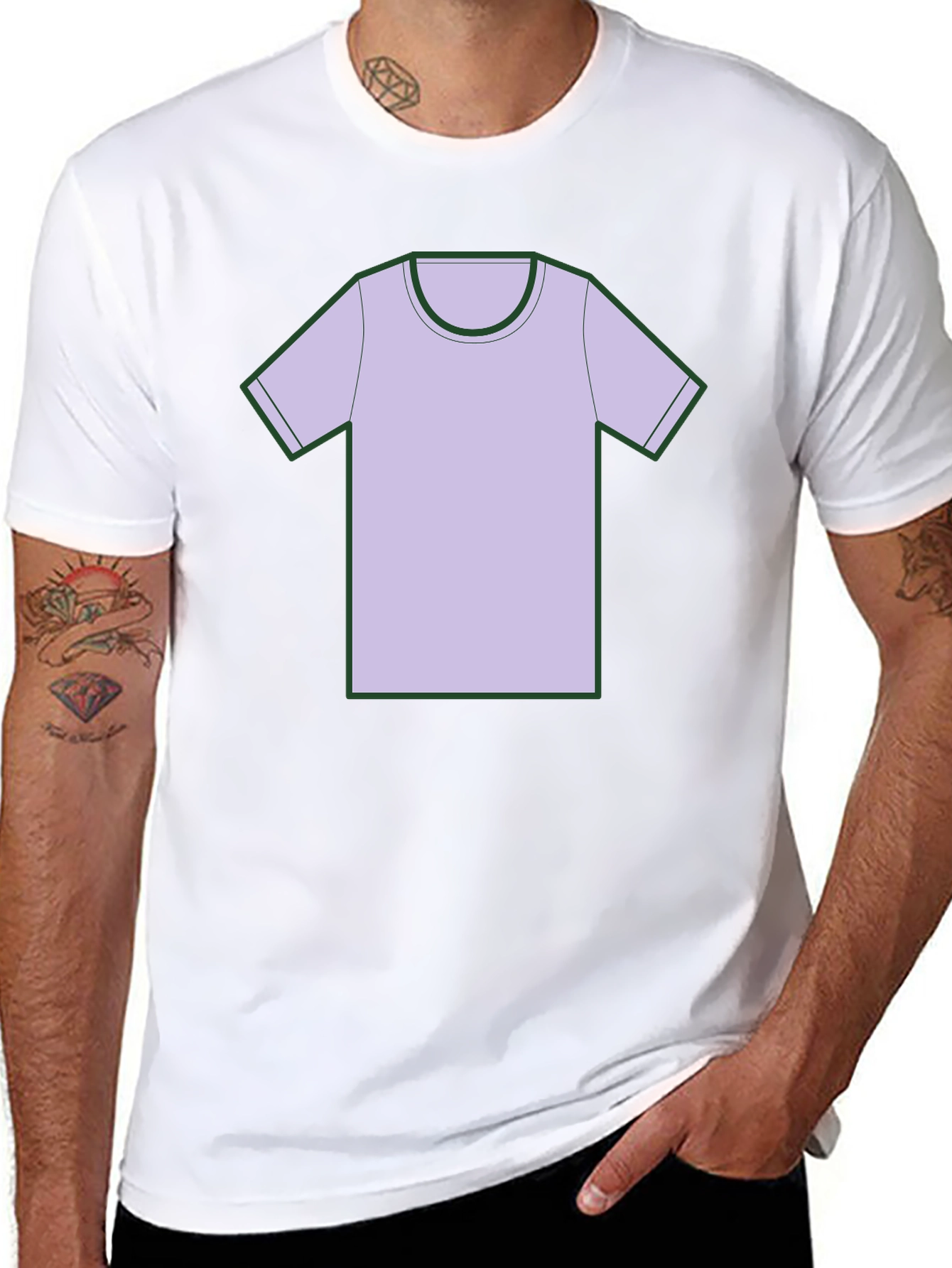 Black T-Shirt with Graphic Tee Design