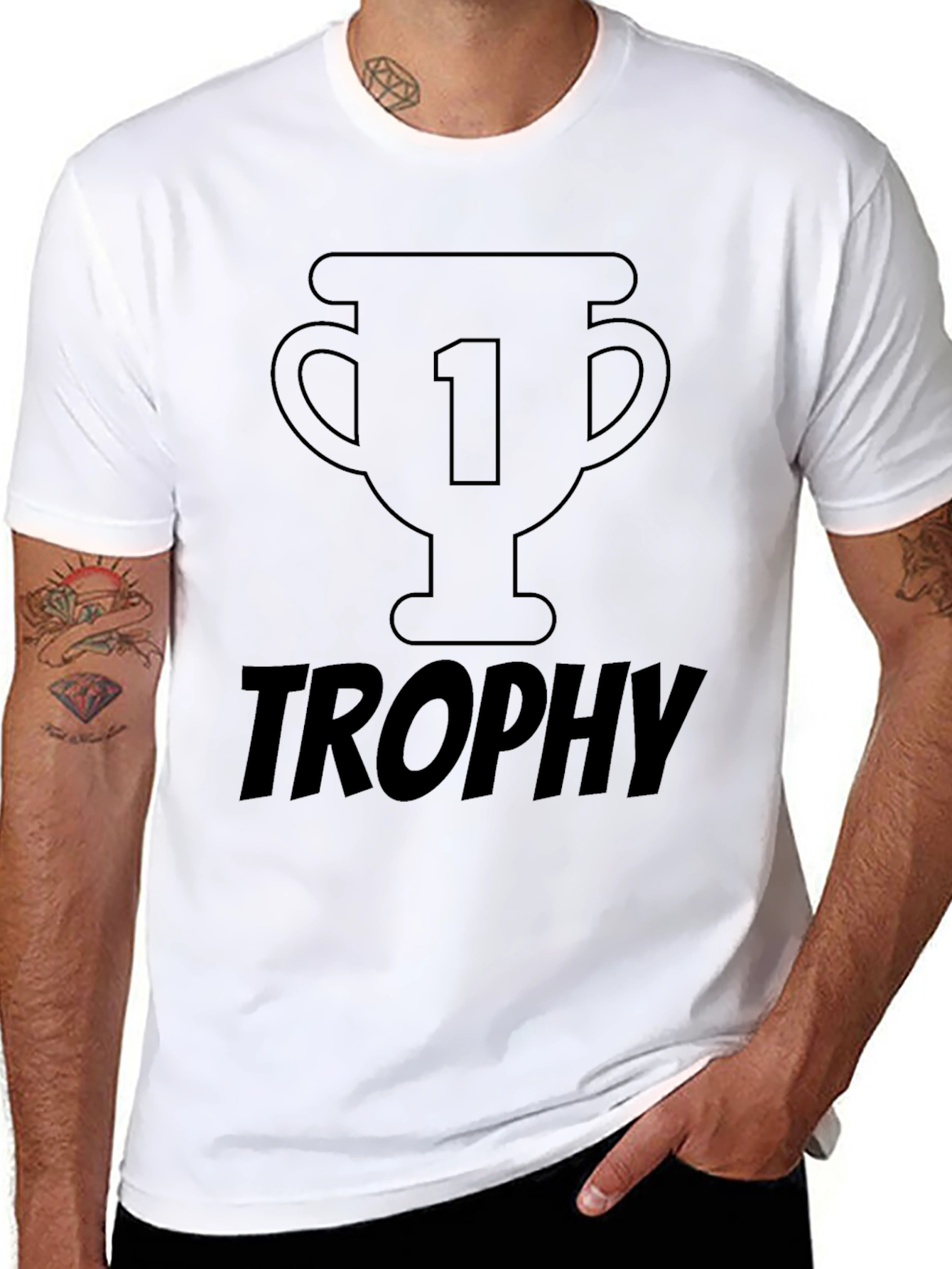 Trophy Number One Black T-Shirt